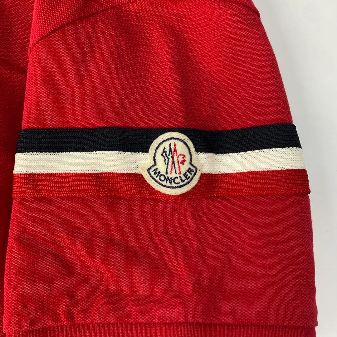 Moncler MONCER Maria Polomanica Corta Polo Shirt XXL