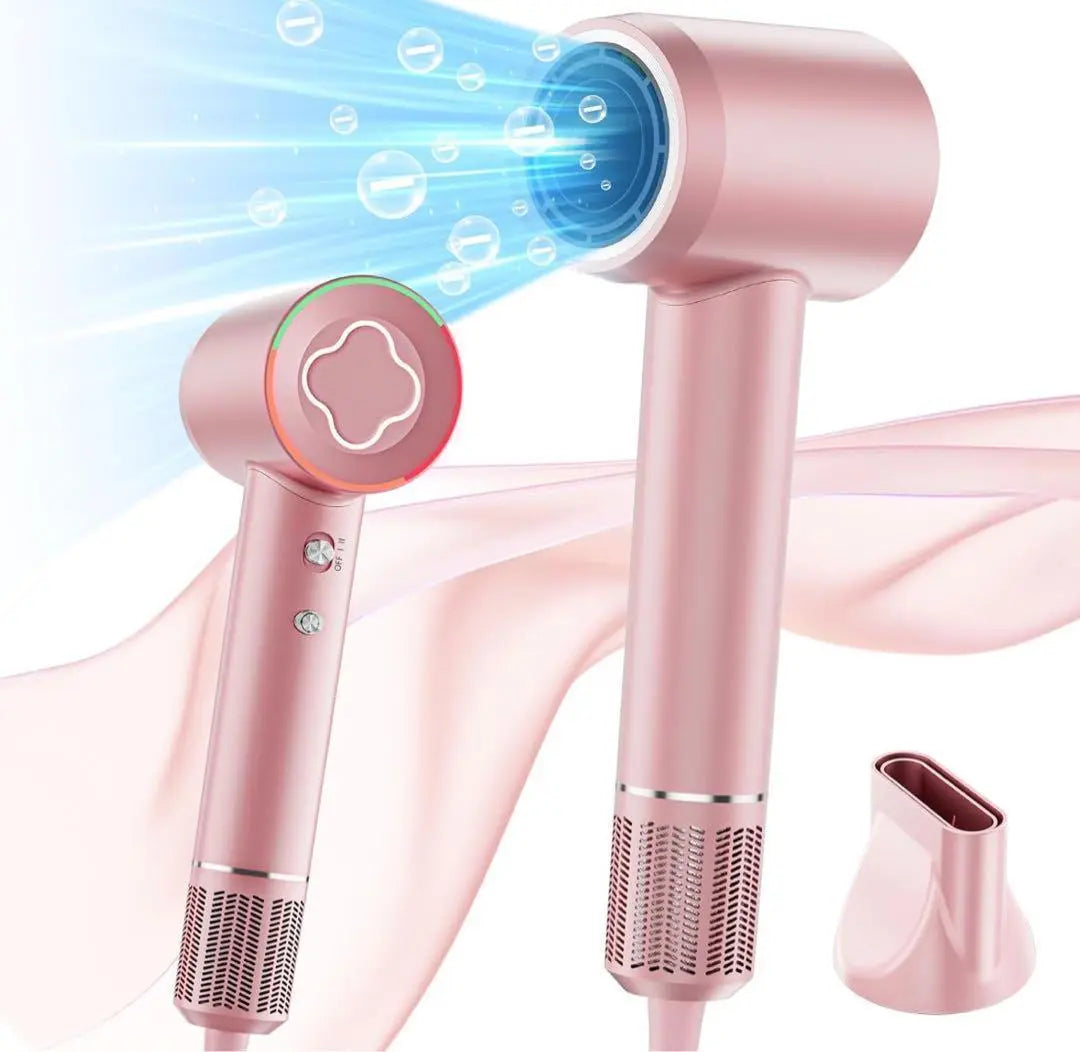 3-color light 6-mode hair dryer high airflow quick drying negative ion