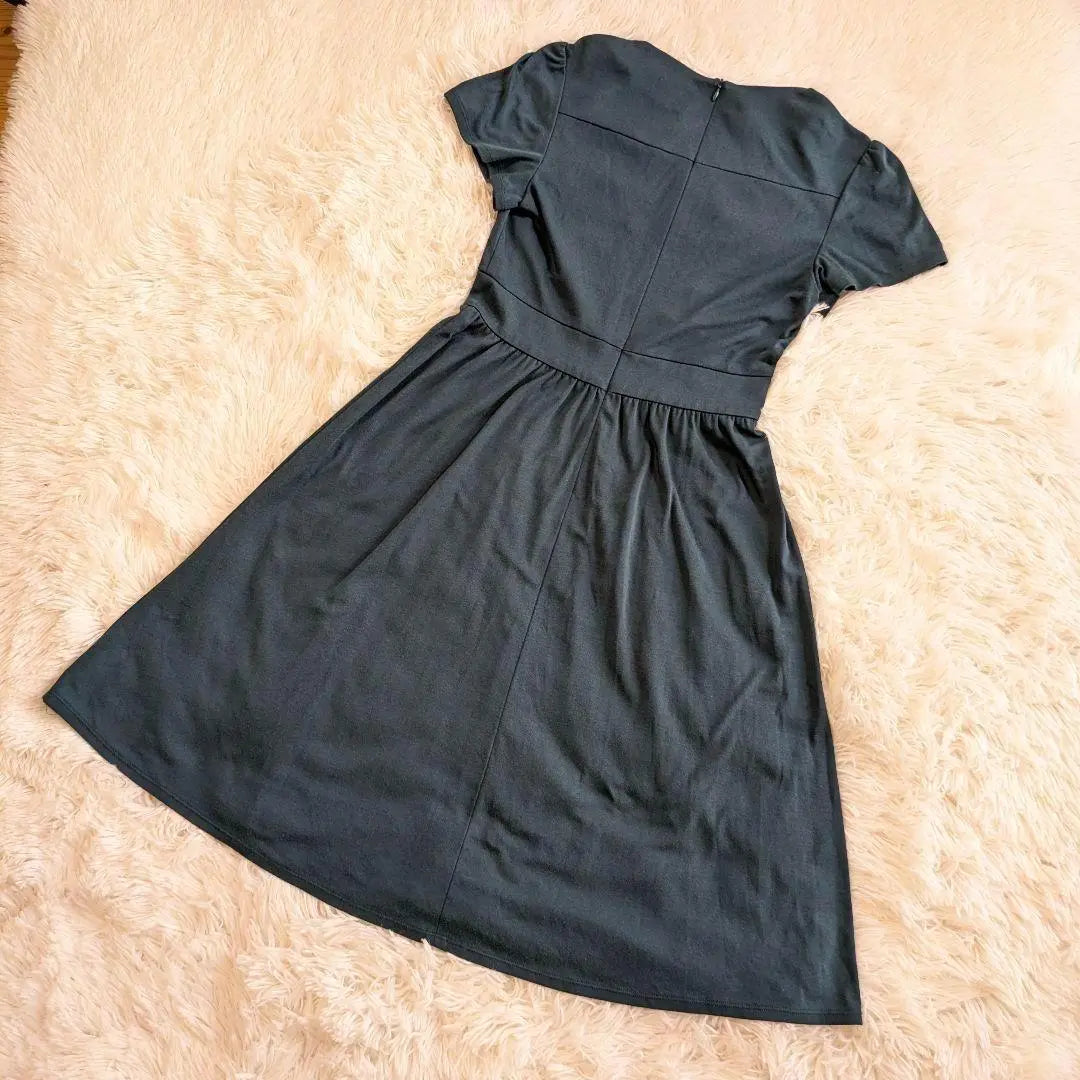 [Good condition] Sybilla dress, short sleeve, cotton, flare, plain | 【美品】sybilla ワンピース 半袖 綿 フレアー 無地