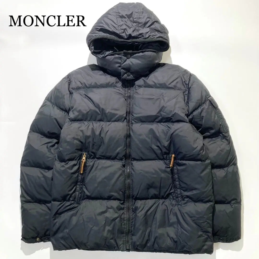 [Good condition] MONCLER down jacket brown tag BAZILLE dark gray