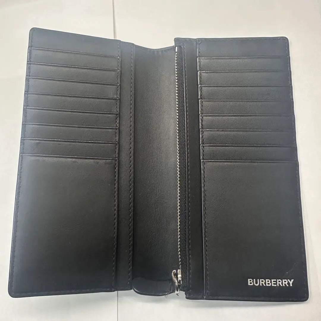 Nueva cartera larga Burberry Nova Check London Check negra