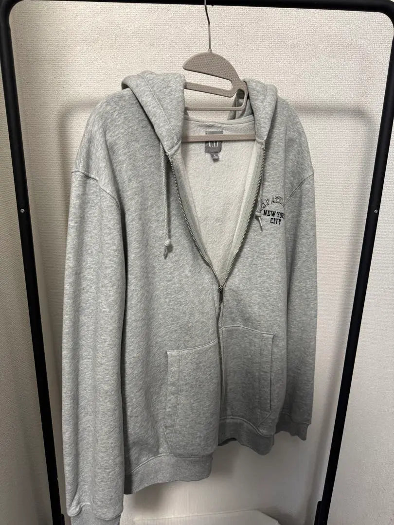 GAP ATHLETIC Grey Full Zip Hoodie