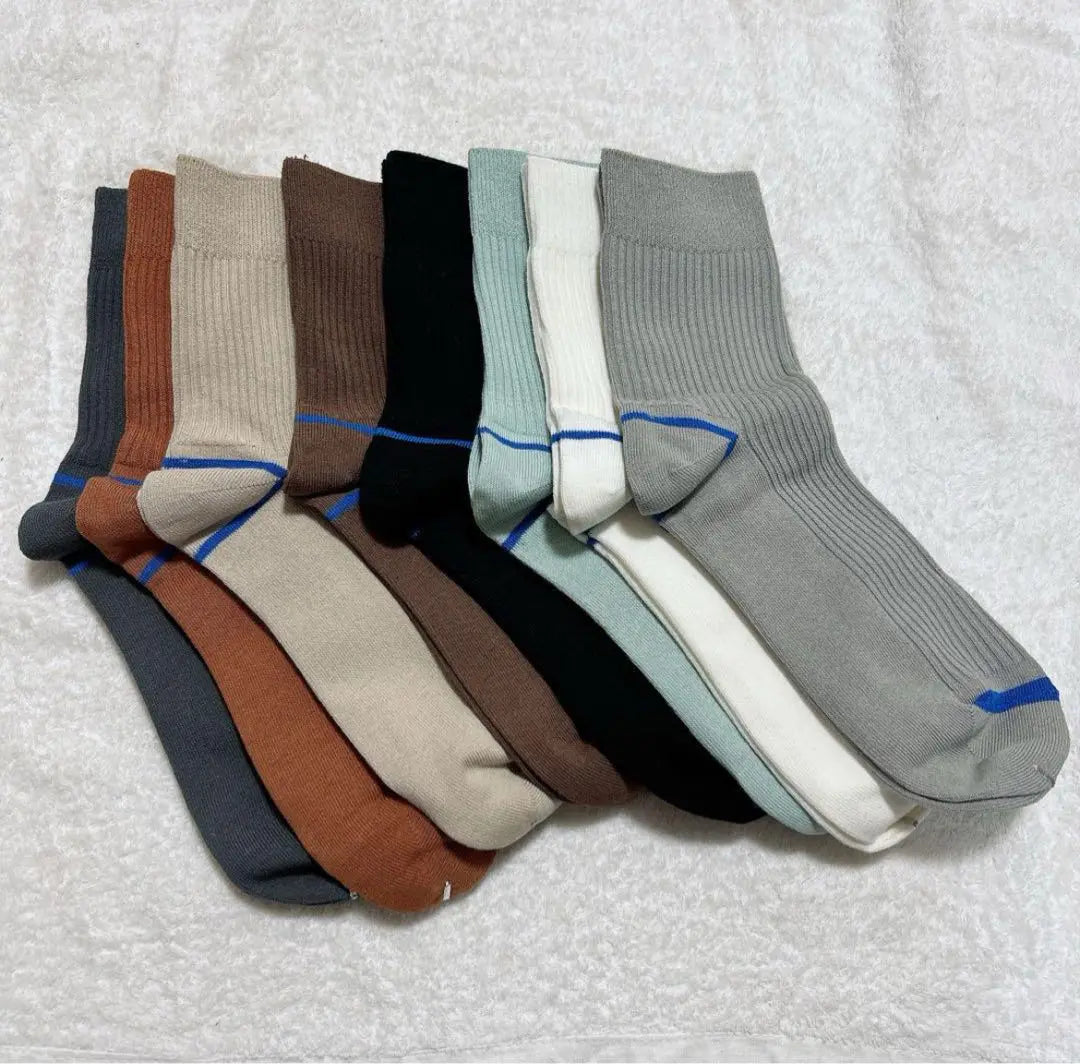 Calcetines para hombre, juego de 8 pares, calcetines deportivos que absorben el sudor y son resistentes a los olores, de algodón, 24-28 cm