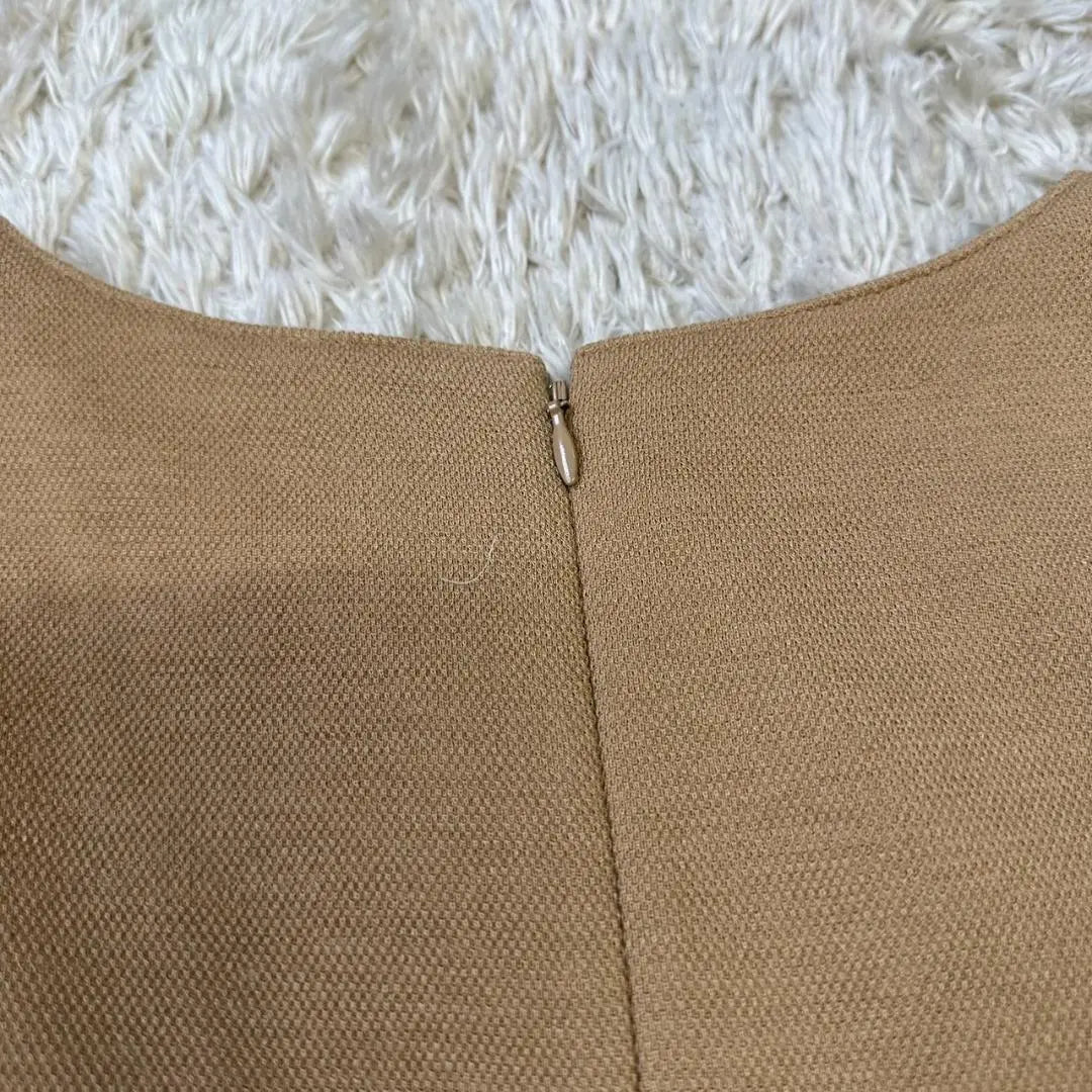 VICKY Beige studded dress size 1 long sleeve