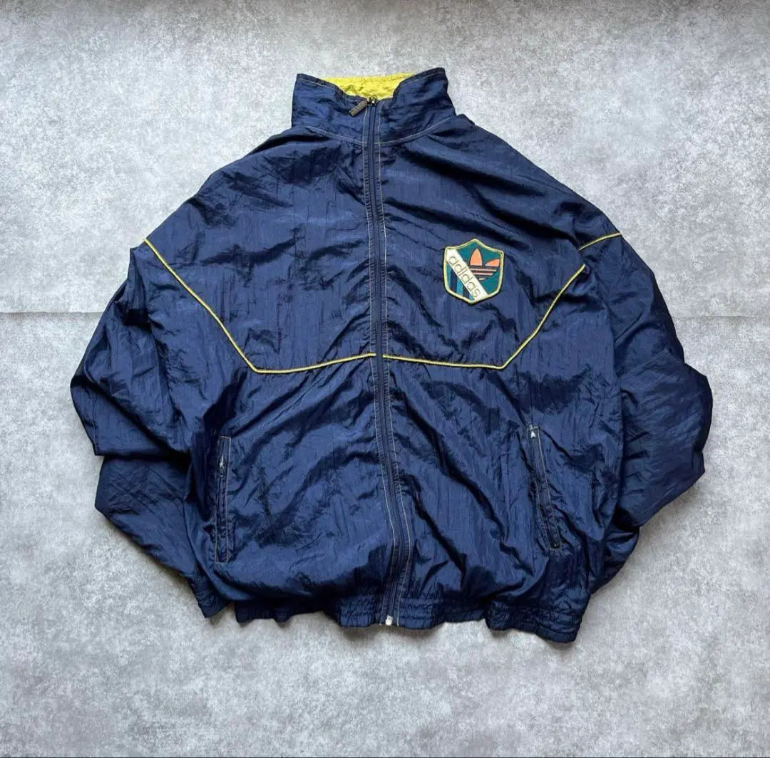 [90s] adidas zip up nylon jacket OLD