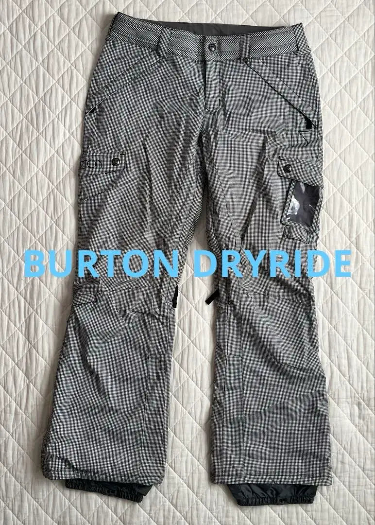 Mujer BURTON DRYRIDE Ropa de snowboard Mujer S Gingham White x Black | BURTON DRYRIDE スノボ ウェア レディース S ギンガム 白×黒