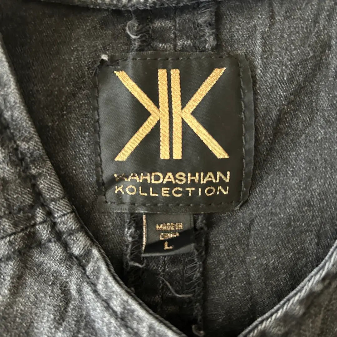 *Karadashian Dark Gray Rider-style Jacket with Studs