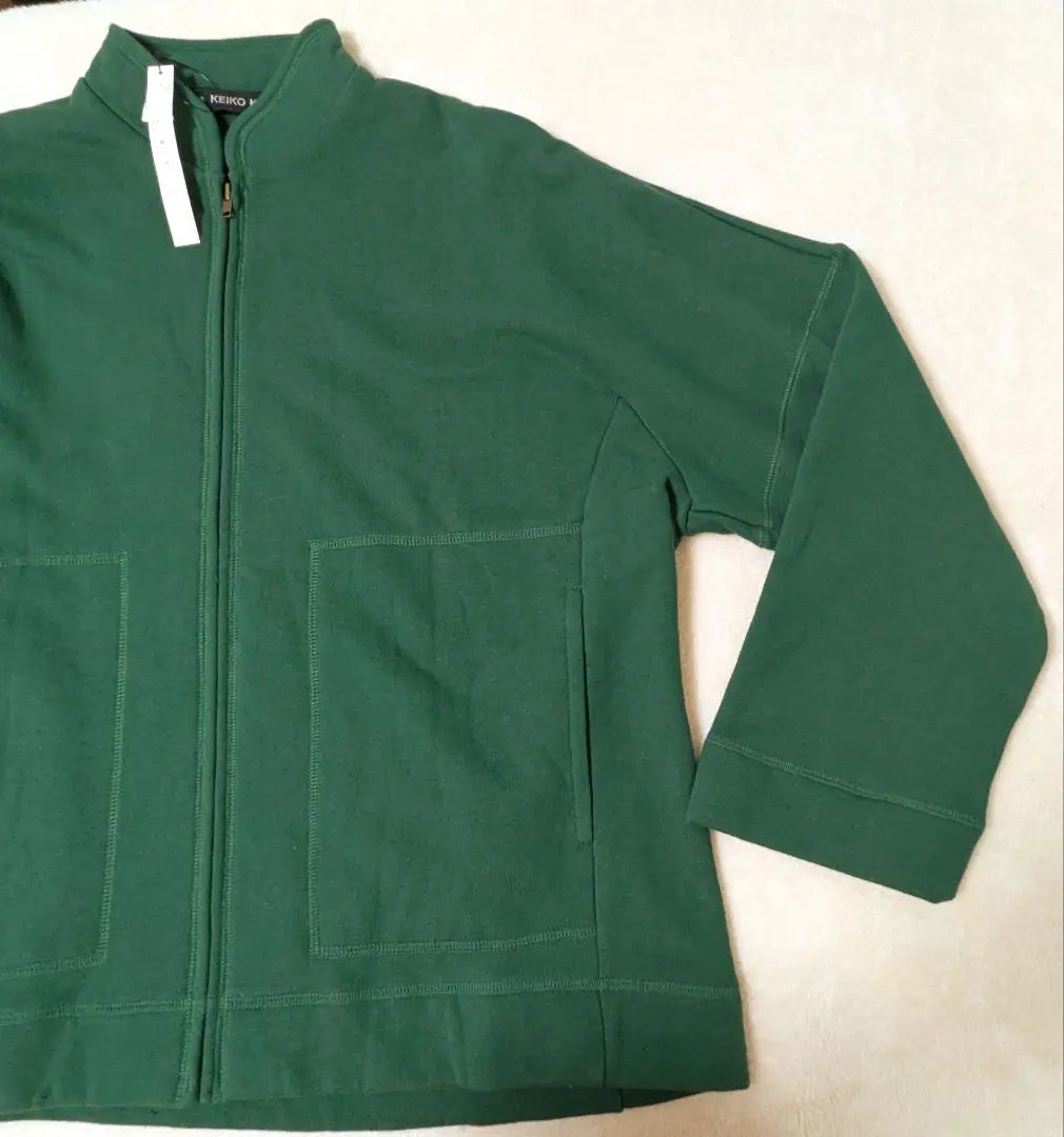 Keikoxi ★Nueva sudadera con cremallera verde fabricada en Japón