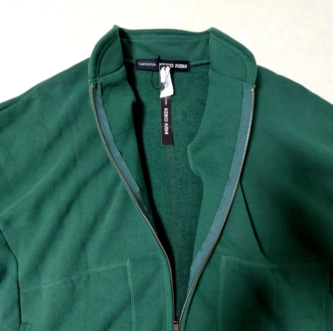 Keikoxi ★Nueva sudadera con cremallera verde fabricada en Japón