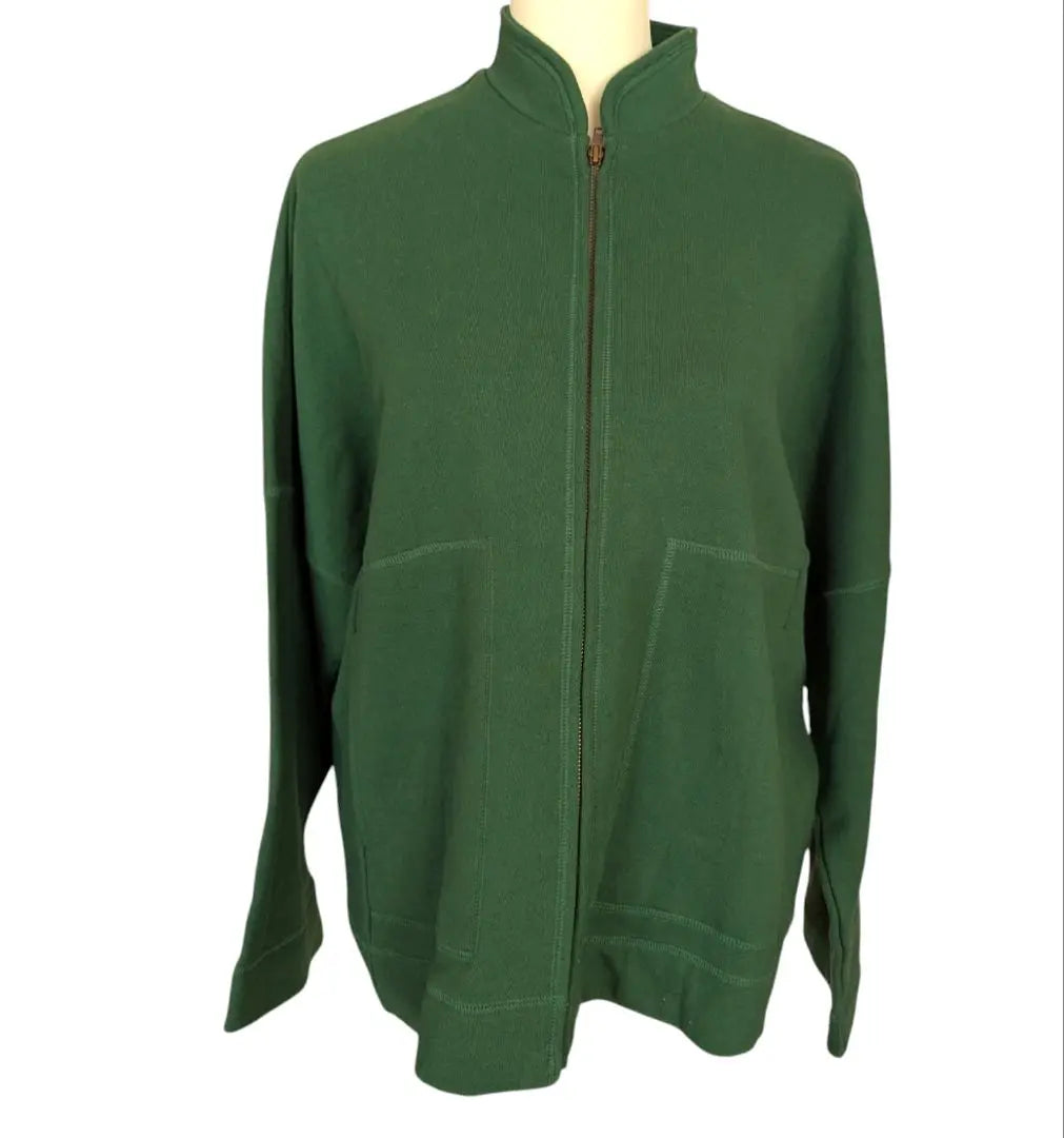 Keikoxi ★Nueva sudadera con cremallera verde fabricada en Japón