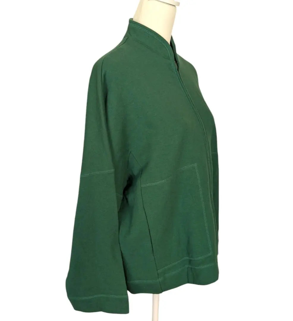 Keikoxi ★Nueva sudadera con cremallera verde fabricada en Japón