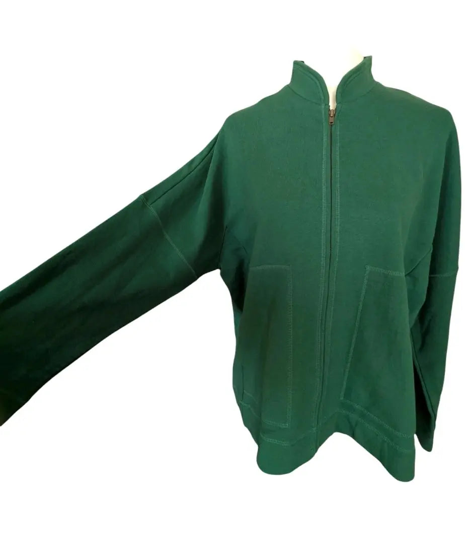 Keikoxi ★Nueva sudadera con cremallera verde fabricada en Japón