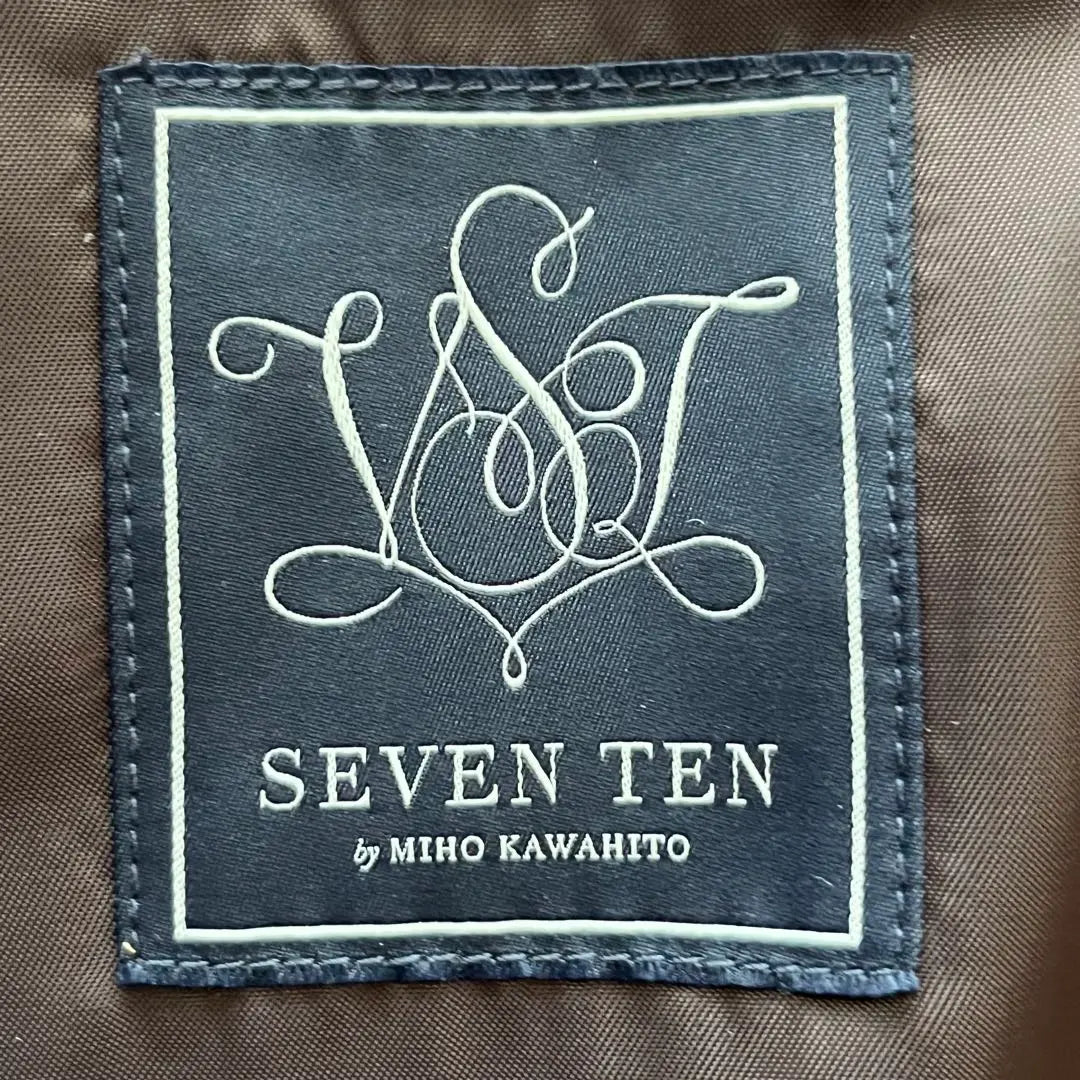 [Belleza extrema] SEVENTEN Seven Ten Check One Piece Brown último trabajo | 【極美品】SEVENTEN セブンテン チェック ワンピース ブラウン 最新作