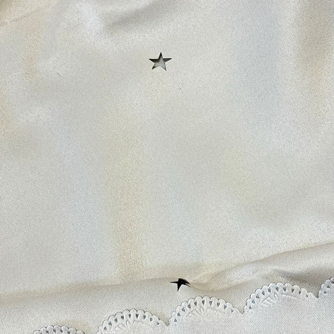 [✨Precio especial✨] Cortinas princesa, estampado de estrellas, ancho 163 x largo 225 cm, 1 pieza, color beige