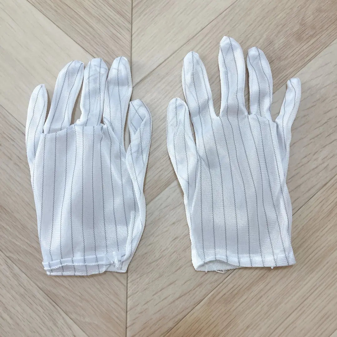 New ⭐️Sidal resistance gloves with non -slip stripe electronic equipment 5 sets | 新品⭐️静電気防止手袋 滑り止め付き ストライプ 電子機器用 グローブ 5組