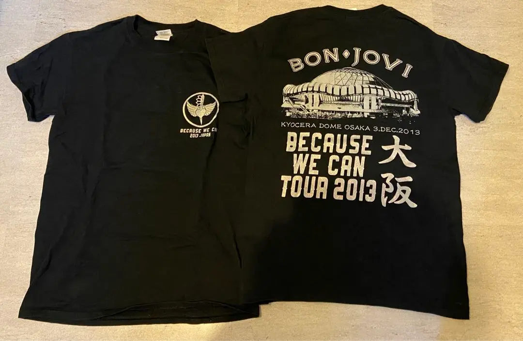 Camiseta Bon Jobi Tour Diciembre 2013 Osaka Dome | ボンジョビ ツアーTシャツ 2013年12月 大阪ドーム