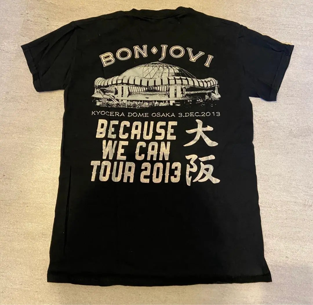 Camiseta Bon Jobi Tour Diciembre 2013 Osaka Dome | ボンジョビ ツアーTシャツ 2013年12月 大阪ドーム