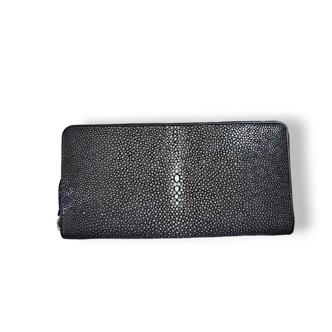 ⭐️Novedad⭐️ Cartera larga Stingray cartera pulida marrón oscuro