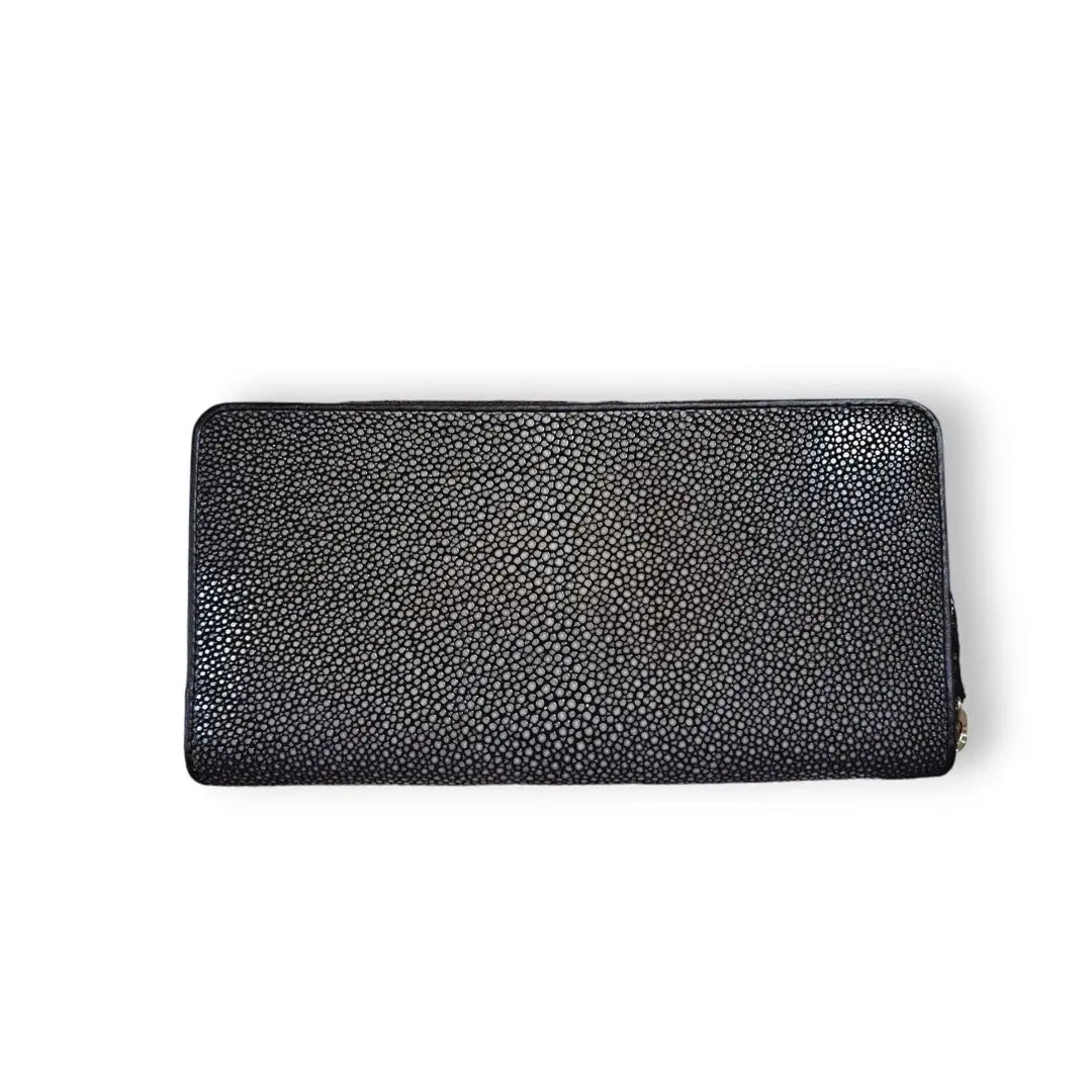 ⭐️Novedad⭐️ Cartera larga Stingray cartera pulida marrón oscuro