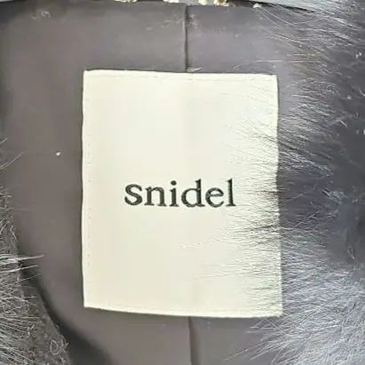 Snidel Black Fur Peacoat Size 0