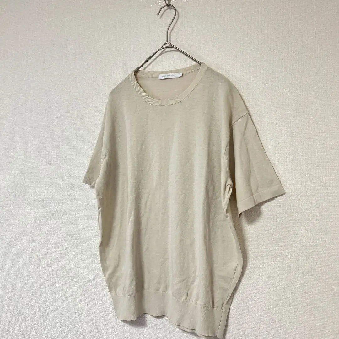 AMERICAN HOLIC Short-sleeved summer knit beige