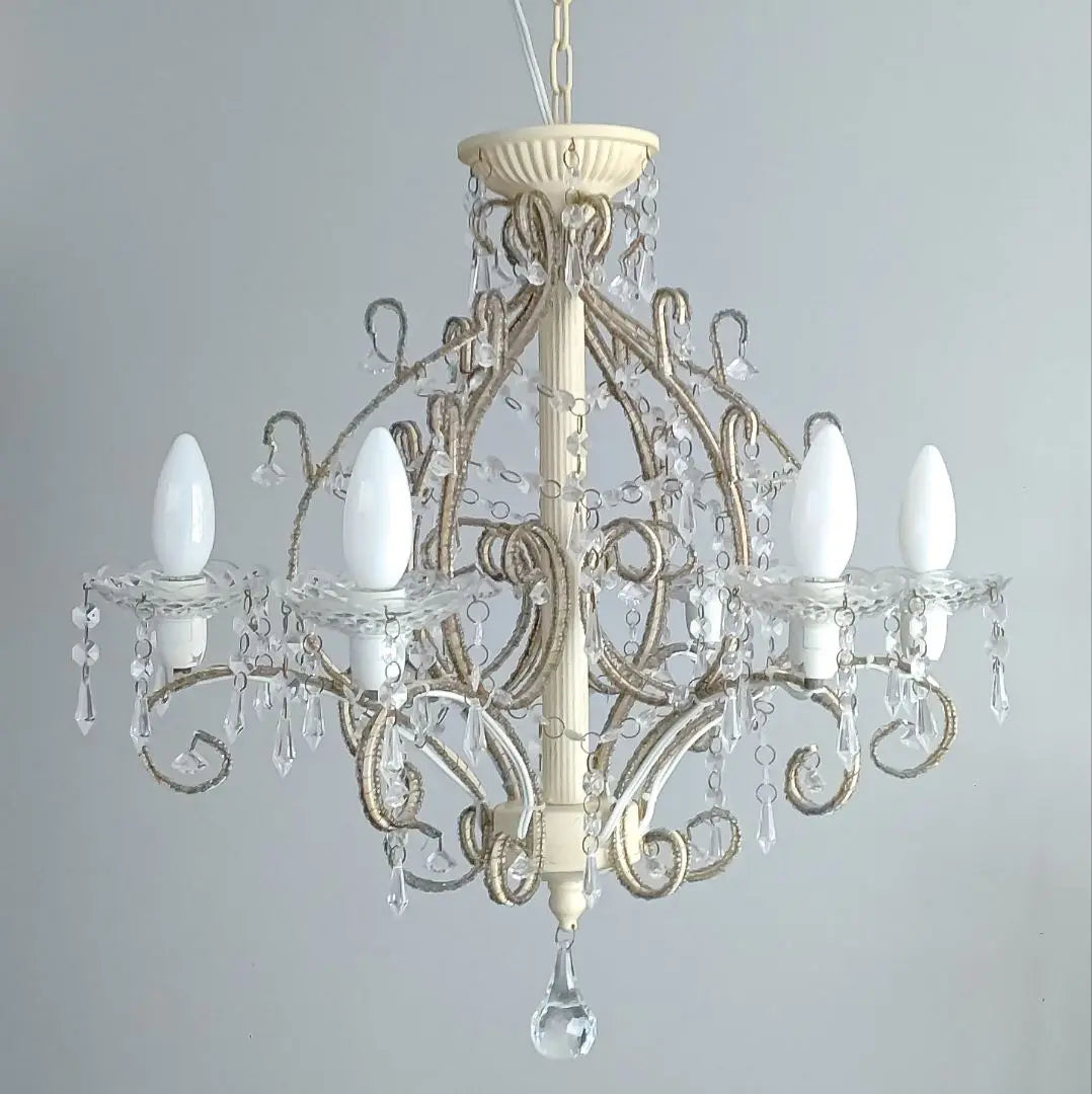 Jewel Chandelier Ceiling Lighting Antique Rococo Style Luxury 6-Light Lamp