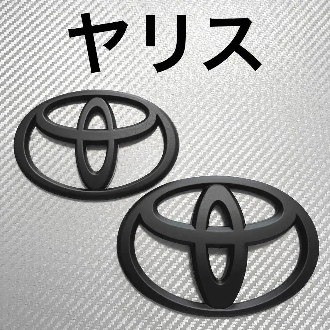 Emblema Yaris Delantero Trasero Mat Negro WHS3