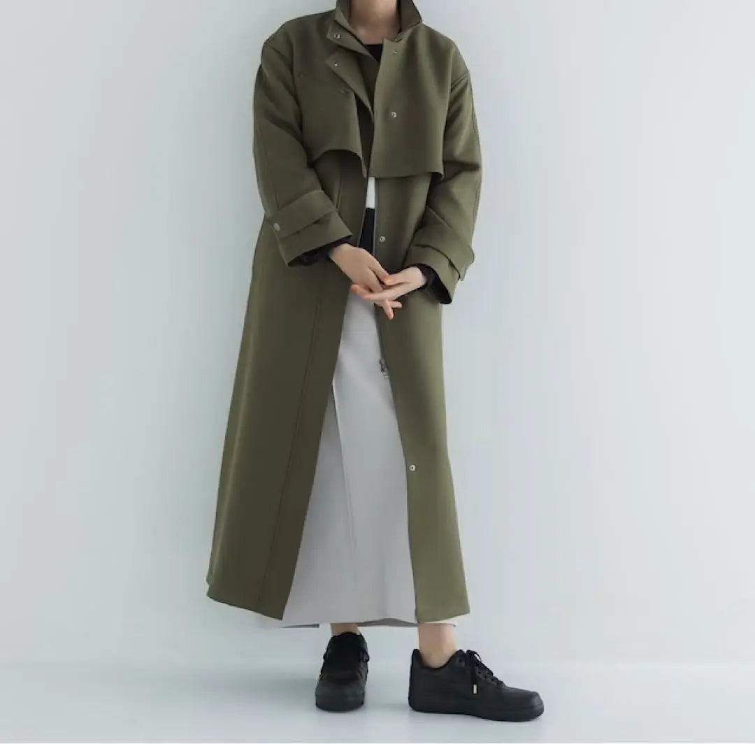 CITYTOKYO A+TOKYO Triple Cross Zip Stand Coat