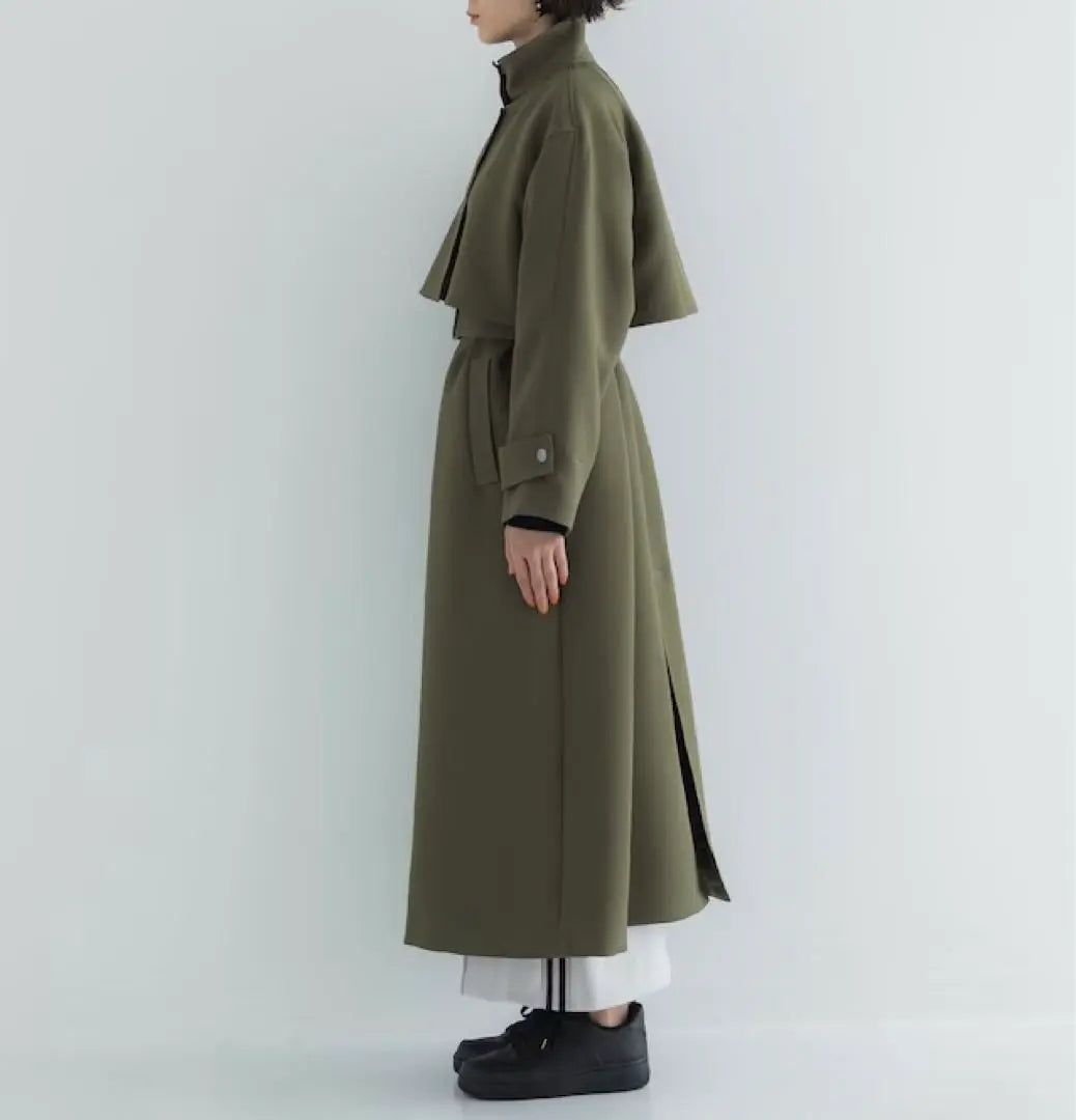 CITYTOKYO A+TOKYO Triple Cross Zip Stand Coat