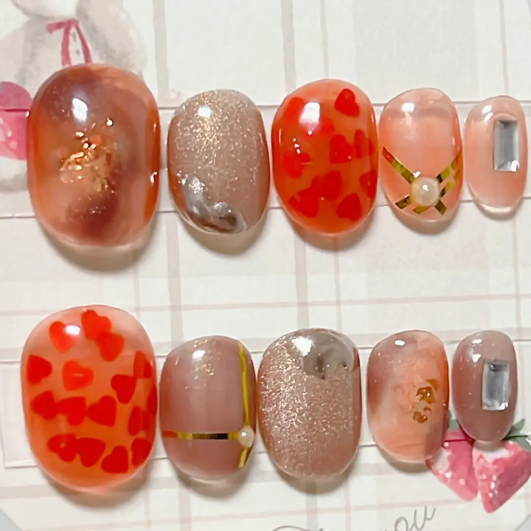 valentine nail tip