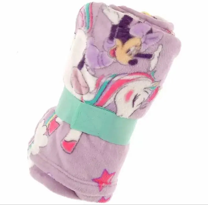 New Disney Minnie Mouse Blanket Unicorn Blanket