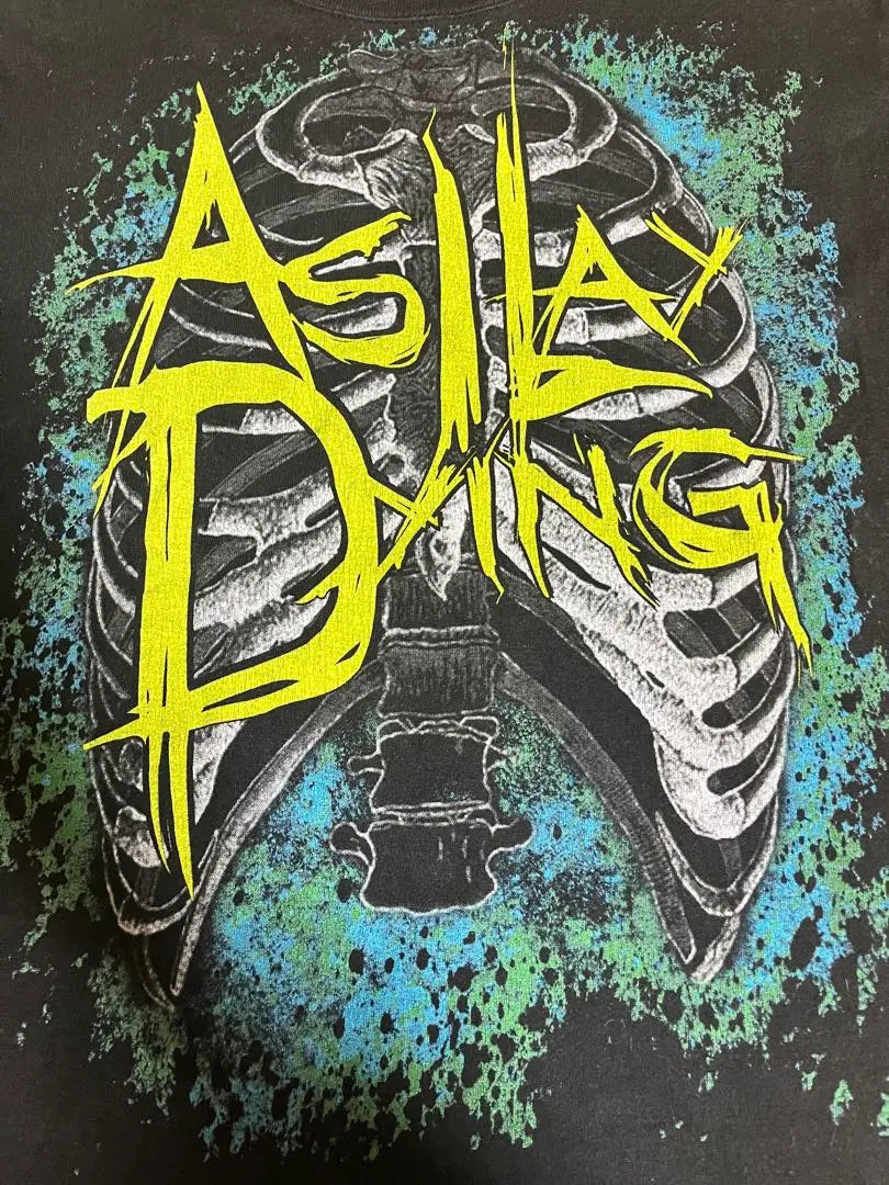 As I Lay Dying / 80's Rib Cage Black used clothes T -shirt