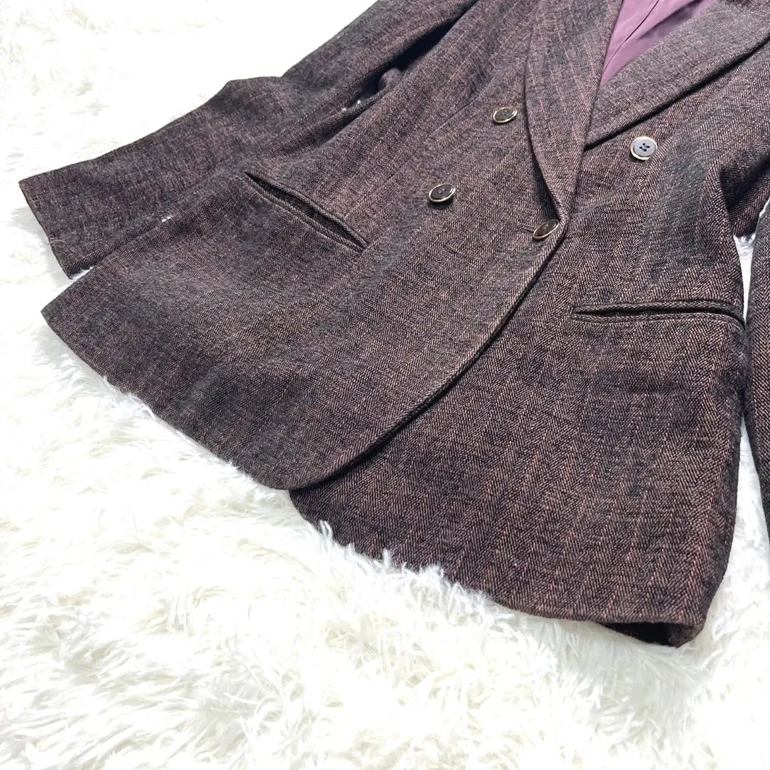 ★Good condition★IENA IENA Mall Double Breasted Jacket Bordeaux