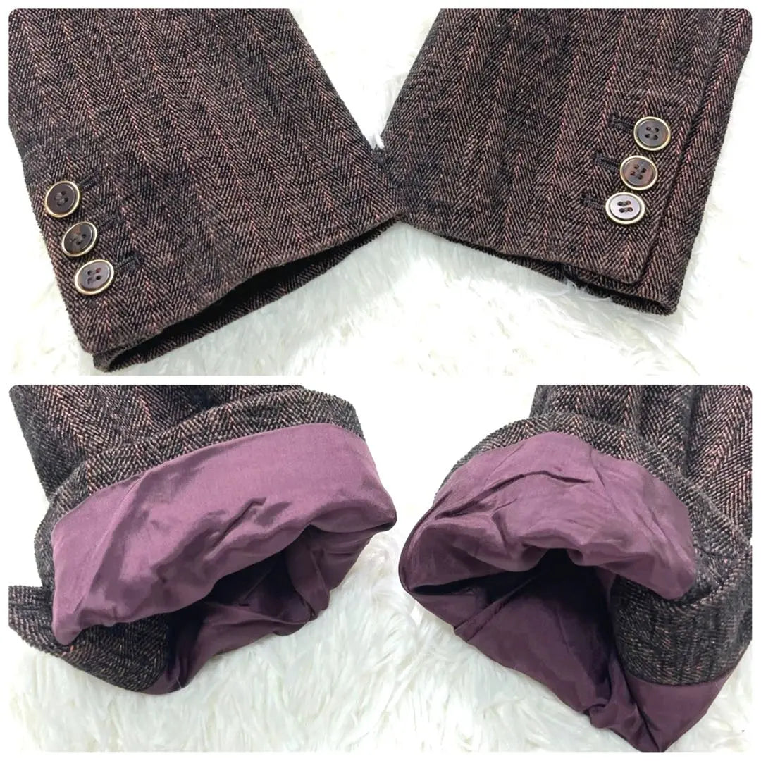 ★Good condition★IENA IENA Mall Double Breasted Jacket Bordeaux