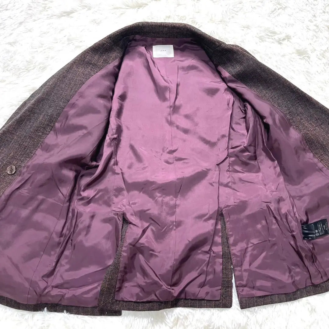 ★Good condition★IENA IENA Mall Double Breasted Jacket Bordeaux