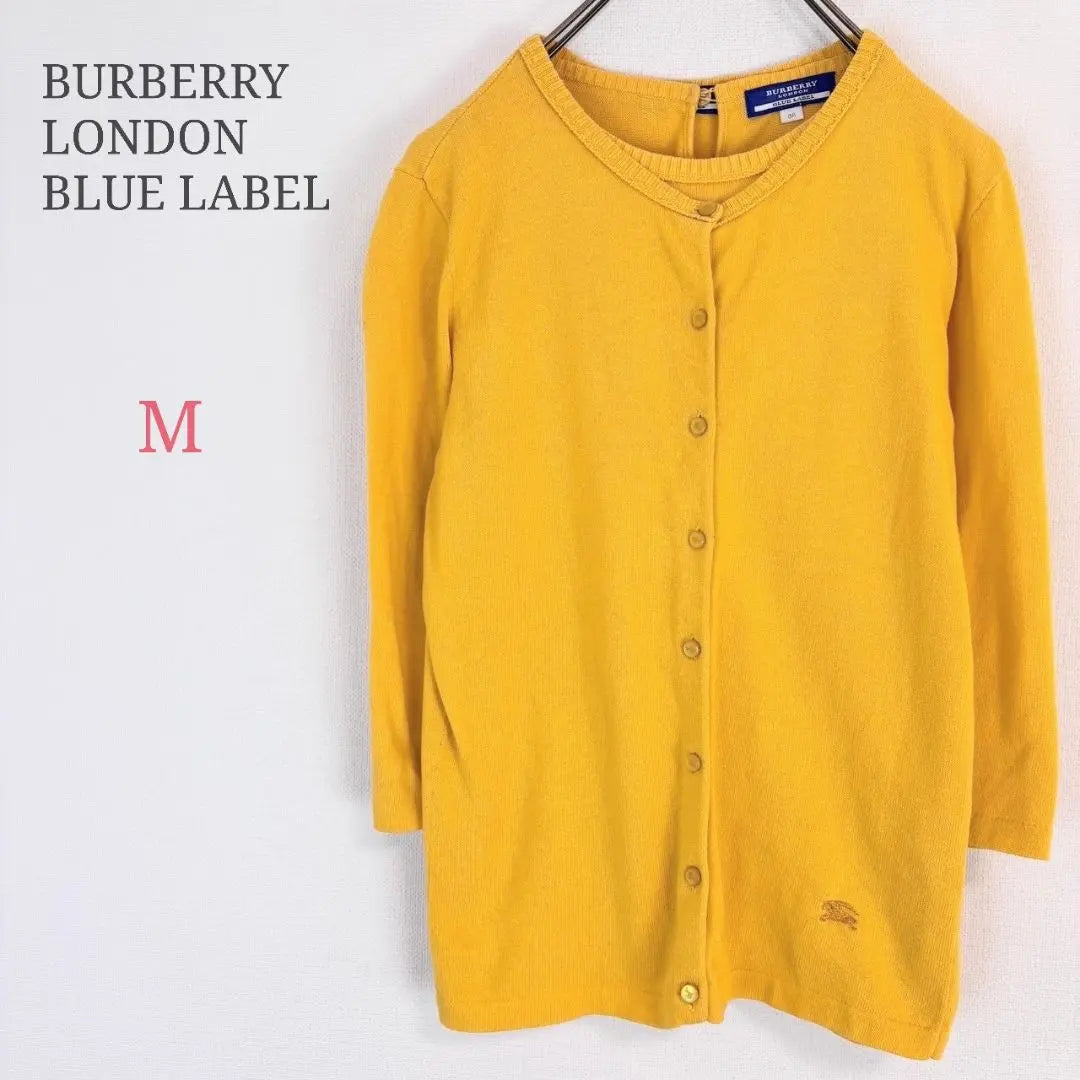 ◇Burberry London [M] Ensemble Cardigan 100% Cotton Beautiful