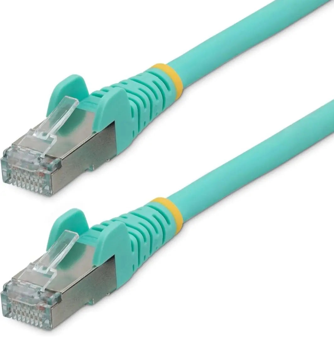 Cable LAN StarTech.com Categoría 6A 5m Aqua LSZH