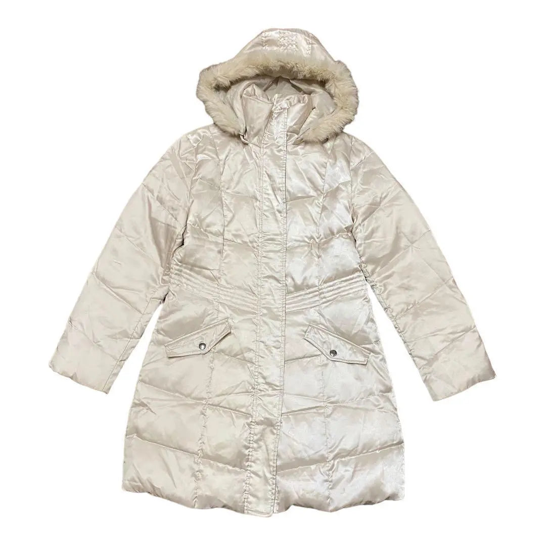 [B-THREE.] Ladies outer down jacket coat rabbit fur