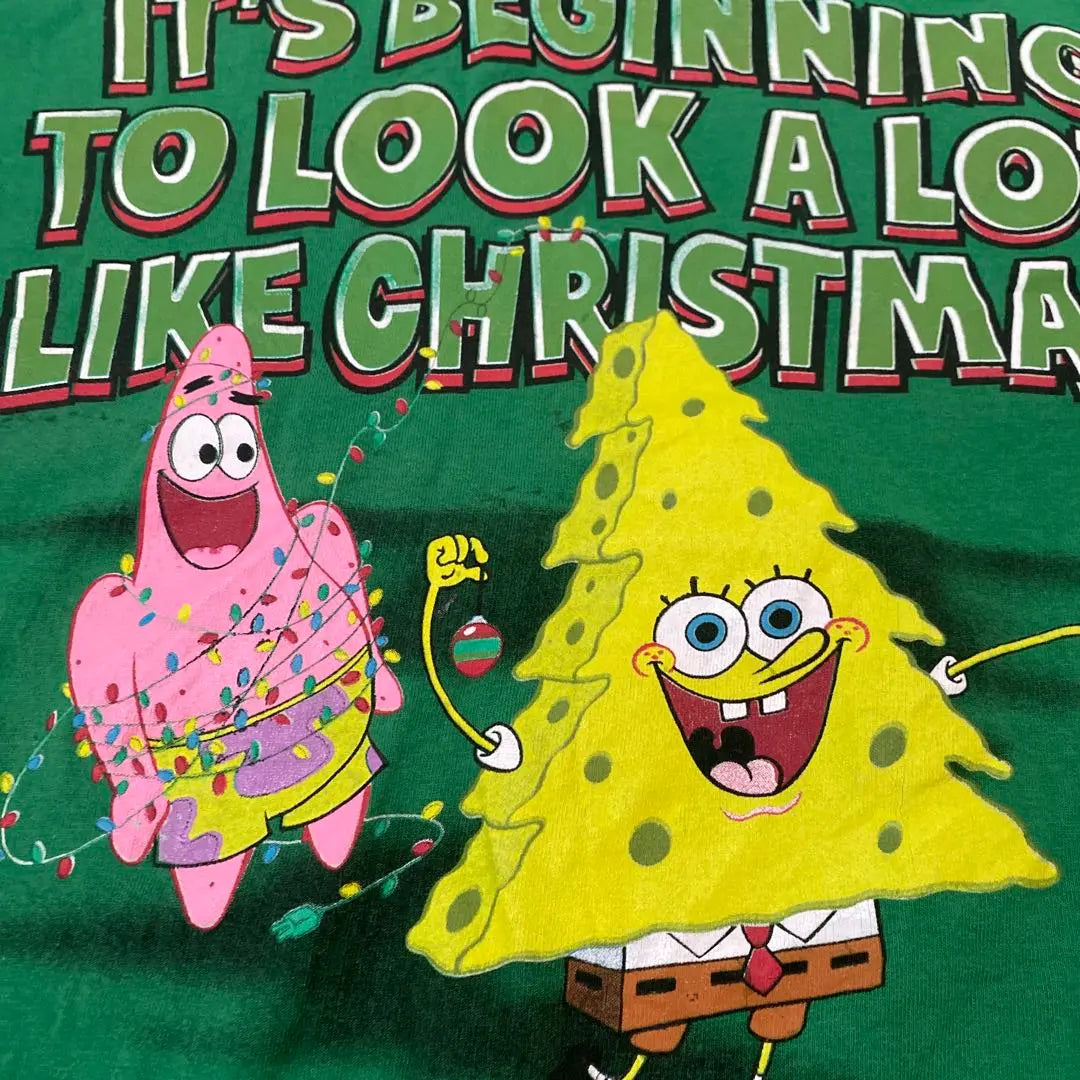 sponsore Bob Christmas Design T-shirt Nickelodeon