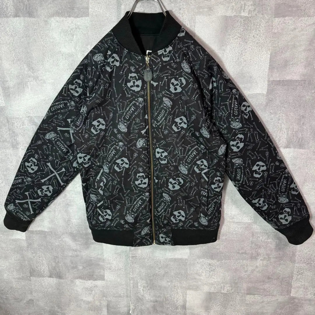 Rare refiner flight jacket MA-1 Reversible Skull Bick Logo