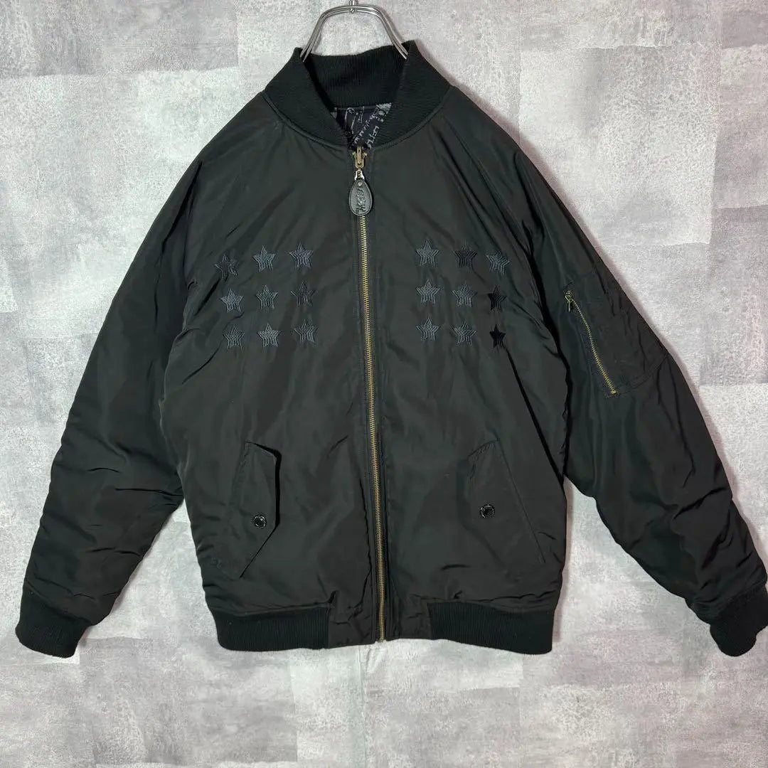 Rare refiner flight jacket MA-1 Reversible Skull Bick Logo