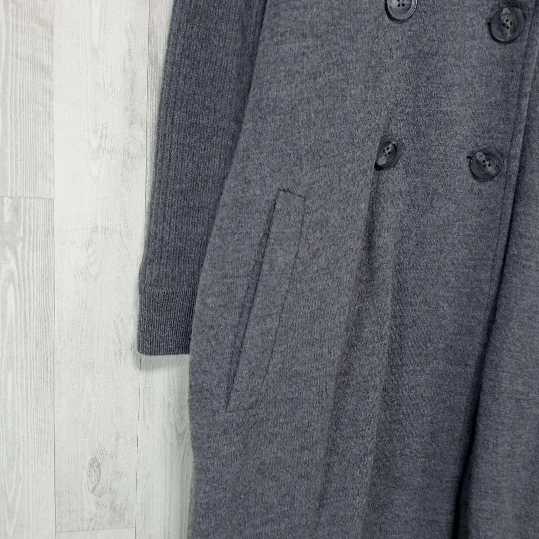 ⭐g1272 Lately grey wool long coat Chester coat