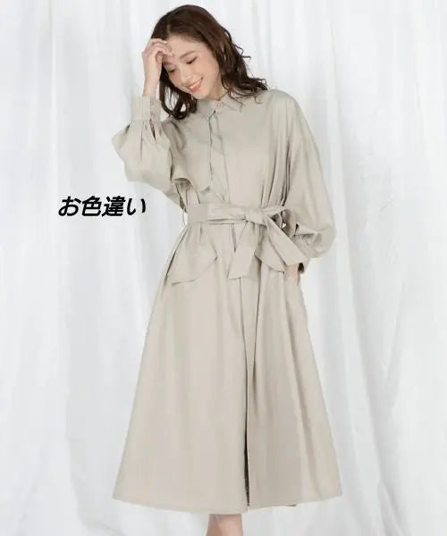 QUEENS COURT Long Trench Coat Size S