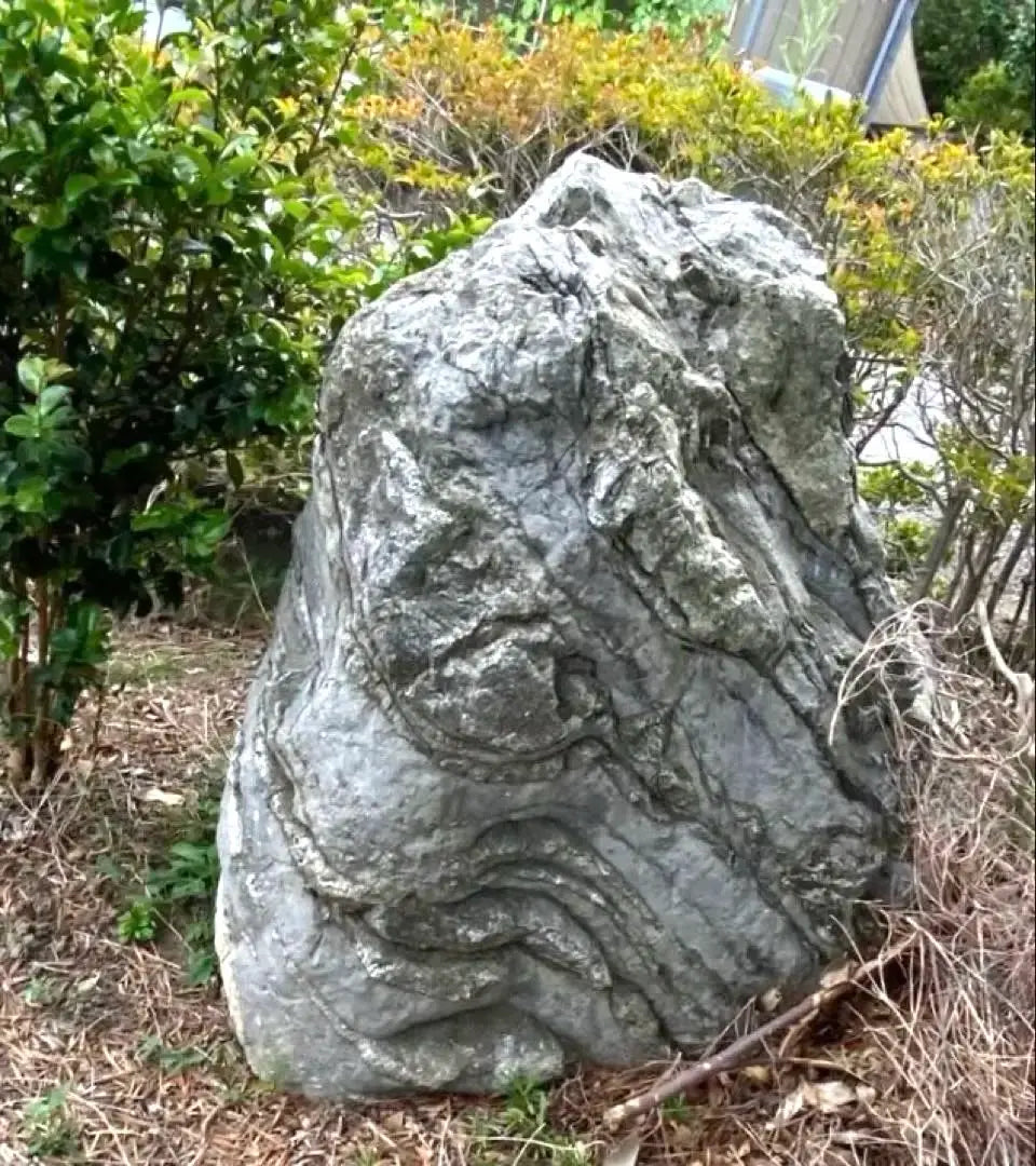 Piedra de Jardín Piedra Natural Grande Gris Aproximadamente 150 × 80 × 100㎝ | 庭石 自然石 大きめ グレー 約150×80×100㎝【石川県引き取り限定】