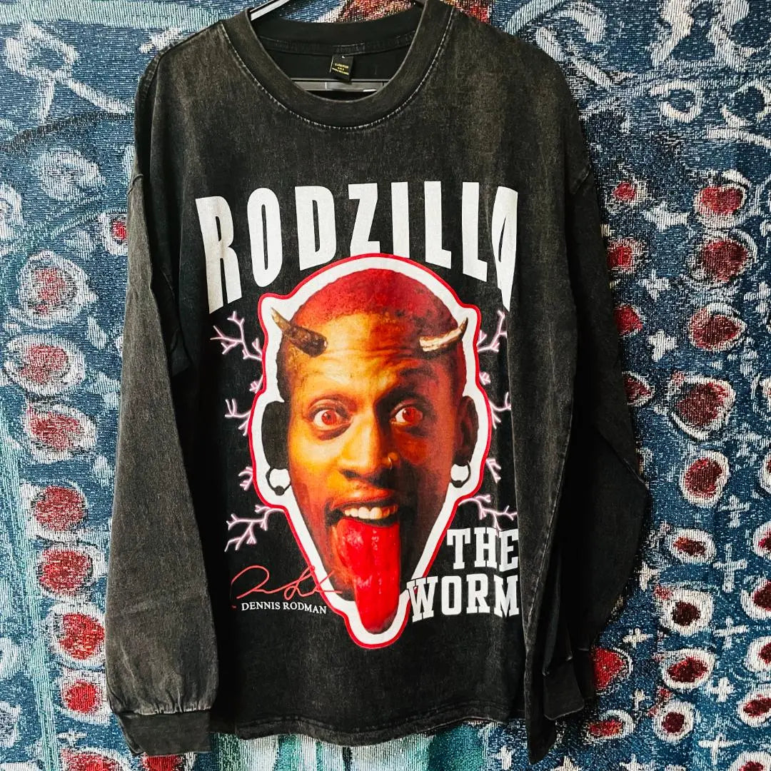 Extremely beautiful goods ✨ Rodman Ron T long -sleeved men's black XL XXL 3XL