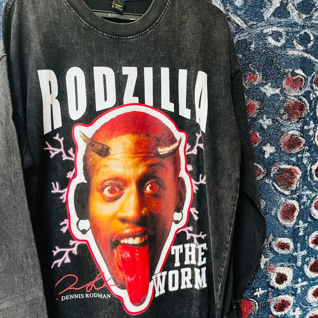 Extremely beautiful goods ✨ Rodman Ron T long -sleeved men's black XL XXL 3XL