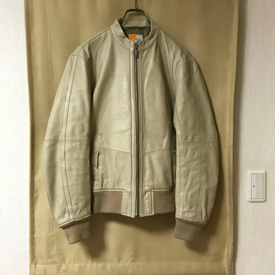 E.Z BY ZEGNA Zegna Leather Blouson Jacket Lamb