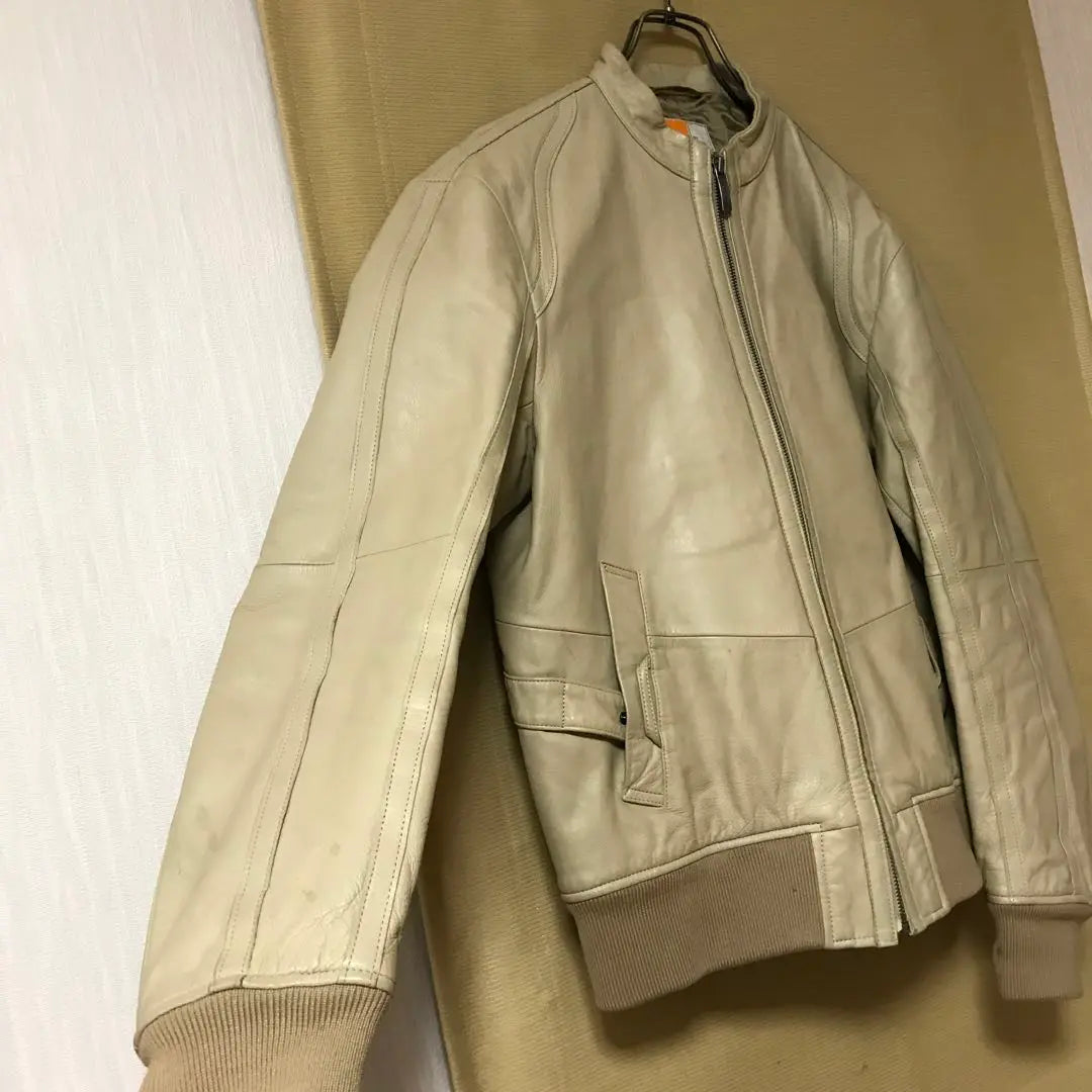 E.Z BY ZEGNA Zegna Leather Blouson Jacket Lamb