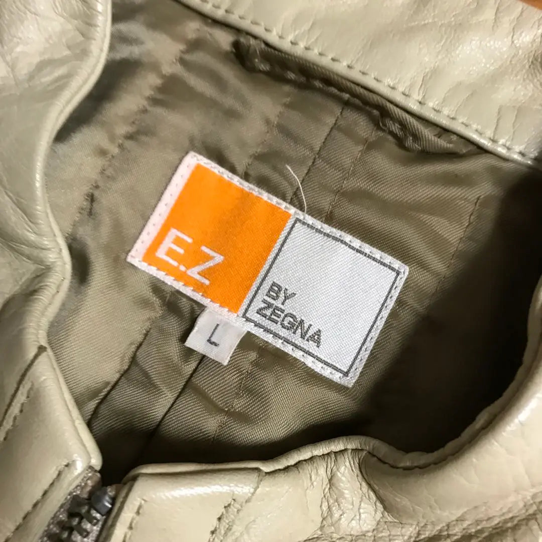 E.Z BY ZEGNA Zegna Leather Blouson Jacket Lamb