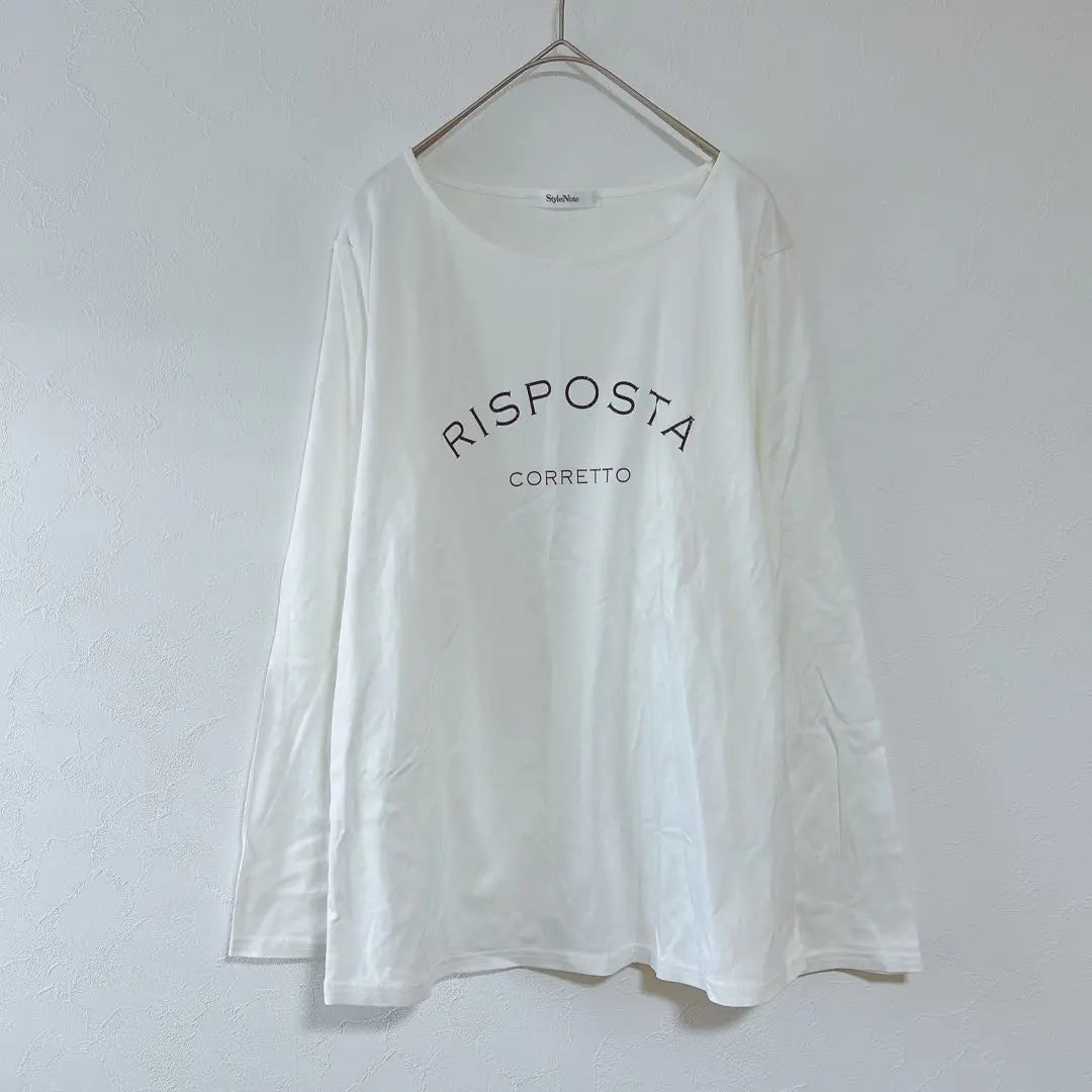 [Good condition] StyleNote Bell Maison [L] Long sleeve cut and sew white